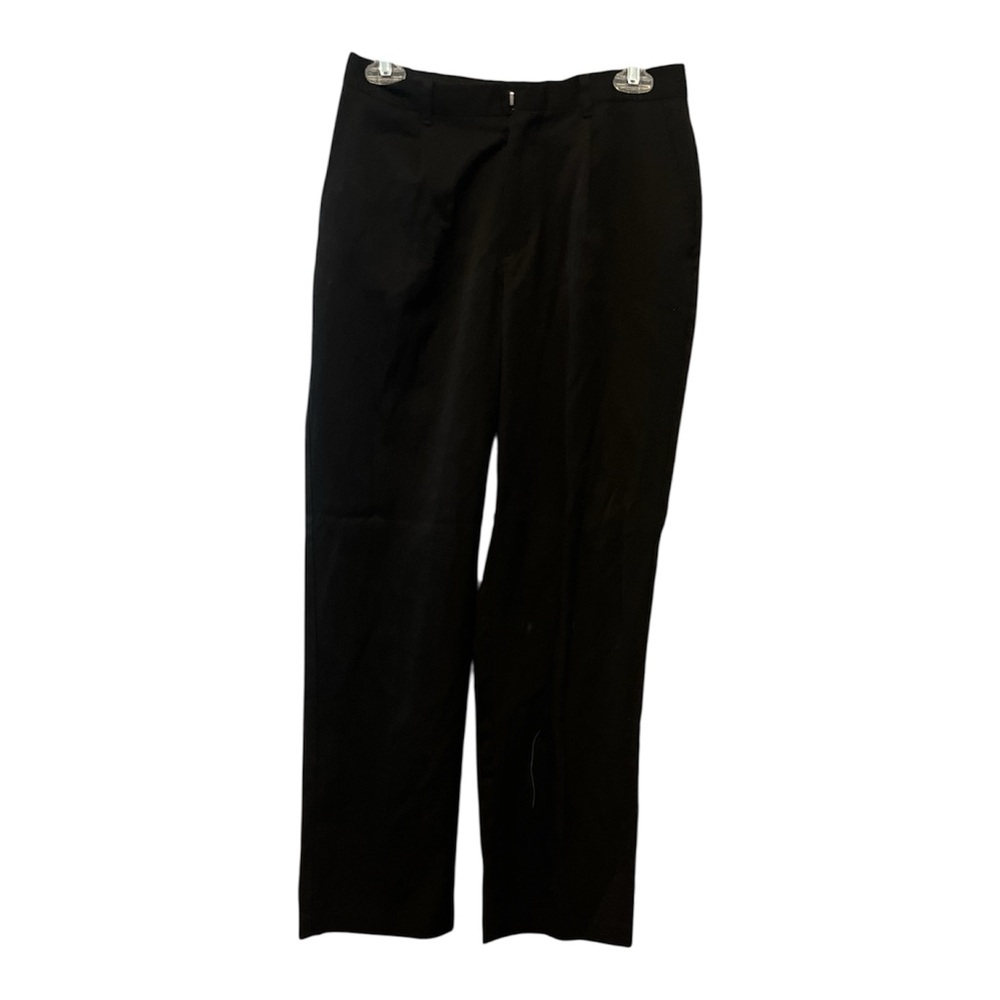 Boy’s Izod Sz 16 Reg Black Dress Pants Front Pleats Straight Leg
